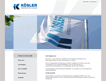 Tablet Screenshot of koesler.com
